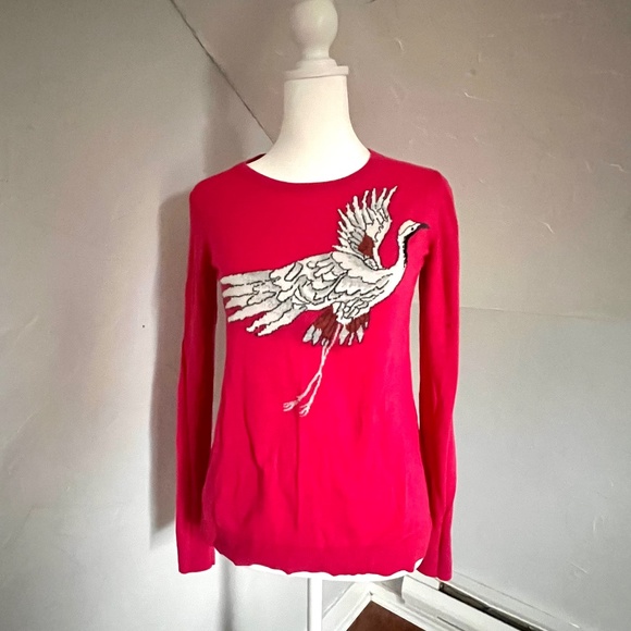 Loft Pink Crane Sweater - Picture 1 of 1